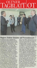 Oltener Tagblatt, Mai 2012